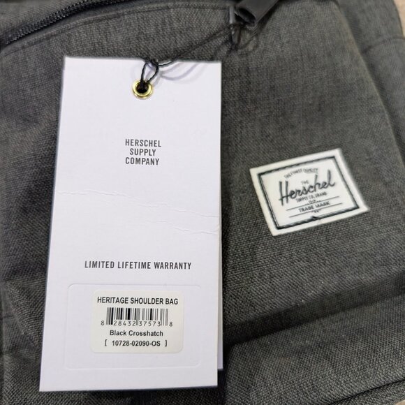 The Herschel Supply Co. Heritage Black Crosshatch Shoulder Bag - Picture 7 of 7